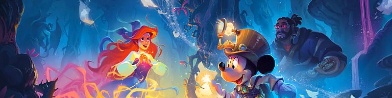 disney lorcana whispers in the well banner